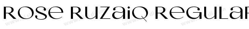 rose ruzaiq Regular字体转换